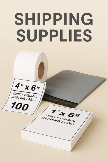 Find high-quality thermal shipping labels and durable poly mailers at VitazMart. Ideal for eCommerce packaging and daily shipping tasks.