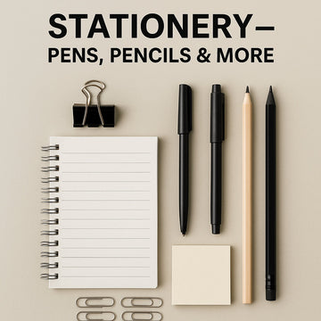 Shop high-quality stationery including pens, pencils, markers, and office supplies. Great for work, school, and creative spaces.