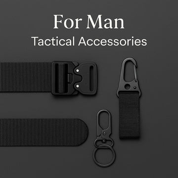 Tactical gear for men – belt and keychain set