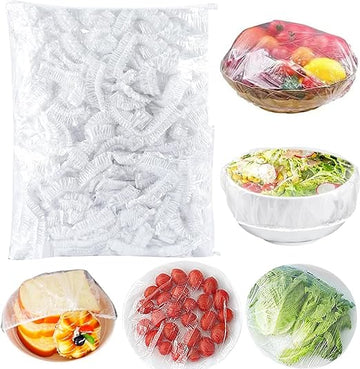 100pcs Disposable Food Cover Plastic