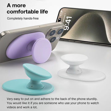 For Magsafe Magnetic Phone Grip Tok Stand For iPhone Silicone Phone Grip Ring Stand Foldable Pocket Socket Pop Stand Holder