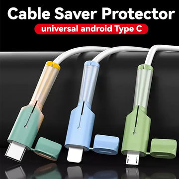 USB Type C Charging Cable Saver Sleeve Data Line Cord Protector Silicone Protective Cover