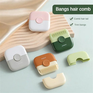 2 in 1 Baby HairCut and Hairdressing Comb Trim Bangs and Broken Hair Bangs Trimmer Manual Portable Children's Hair Clipper