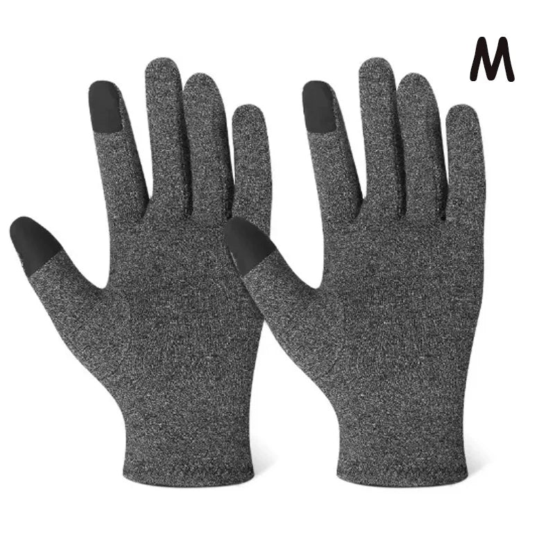 Touchscreen Arthritis Compression Gloves – Fingerless Hand Support for Swelling & Joint Stiffness