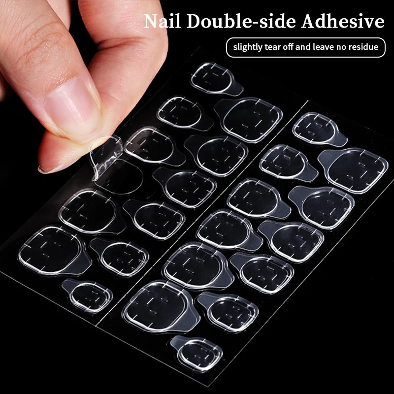French Fake Nails Short Square Press on Nails Women Wearable Art Nail Tips Detachable Full Finished False Nails