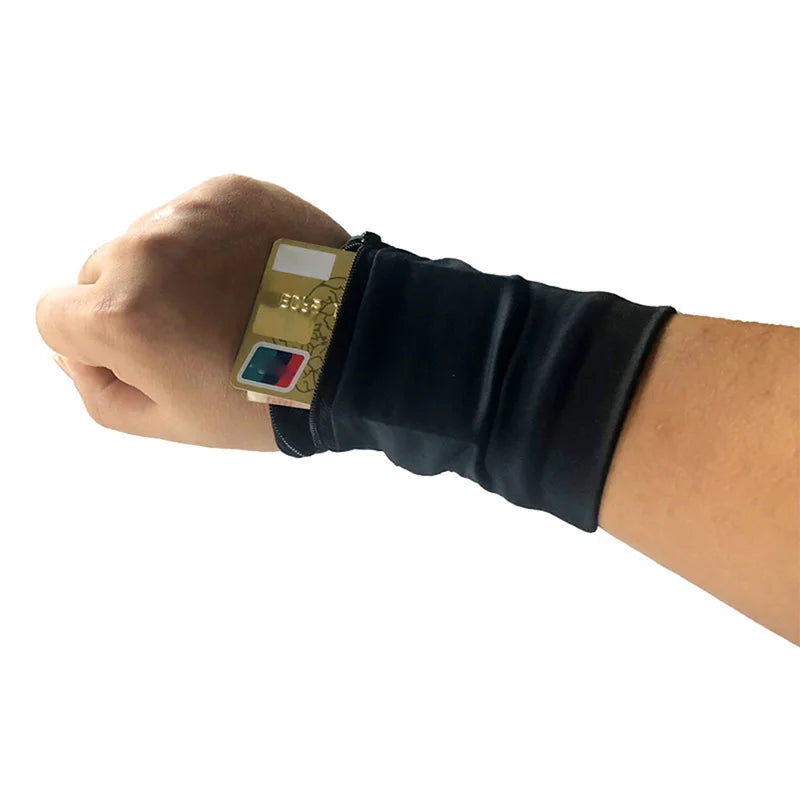Sport Mini Cotton Wrist Pocket – Hidden Zipper Wallet for Running, Travel & Everyday Use