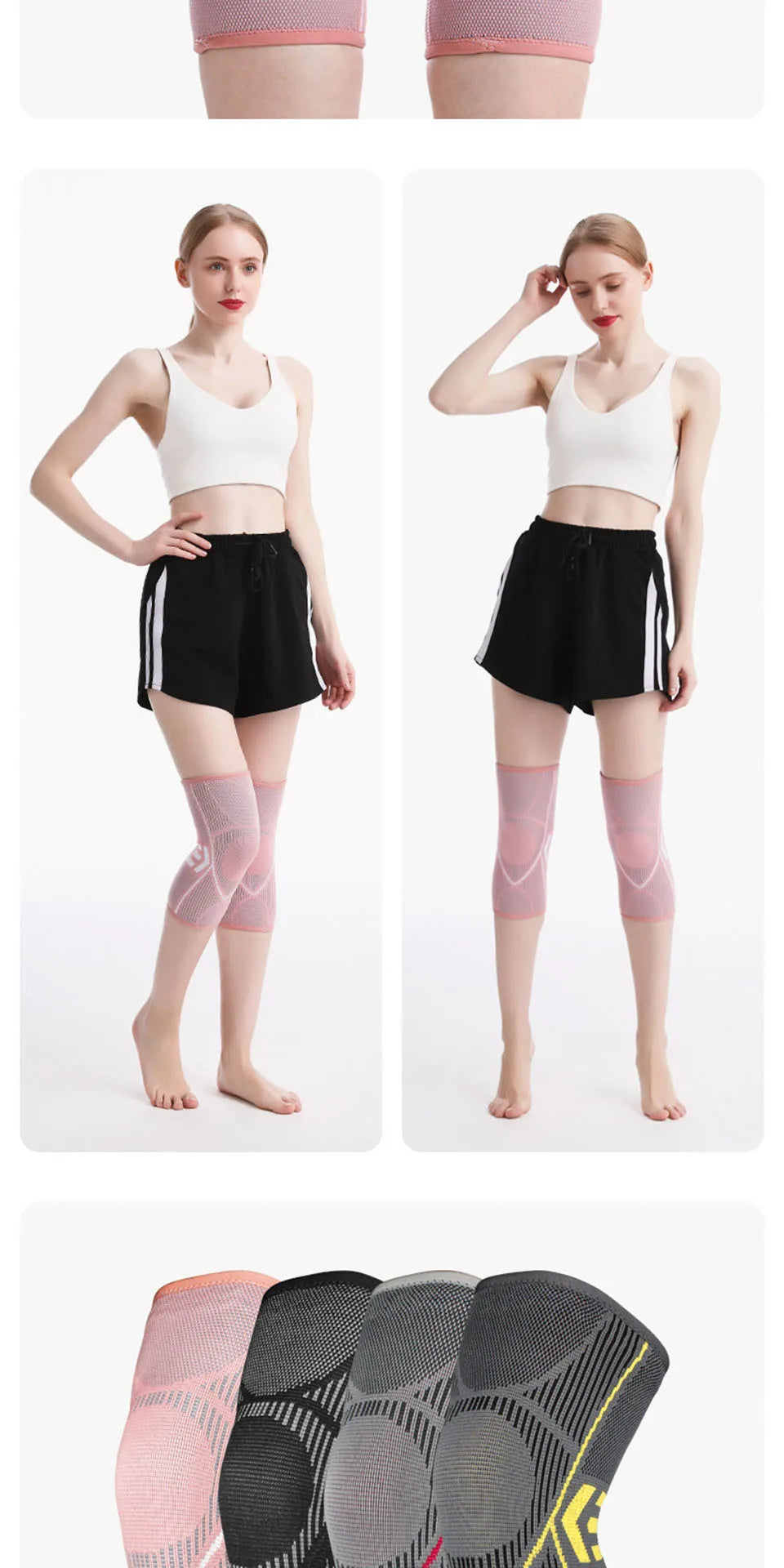 1PCS Knee Support Nylon Sports Fitness Compression Sleeves Kneepads for Arthritis Joint Cycling Running Basketball