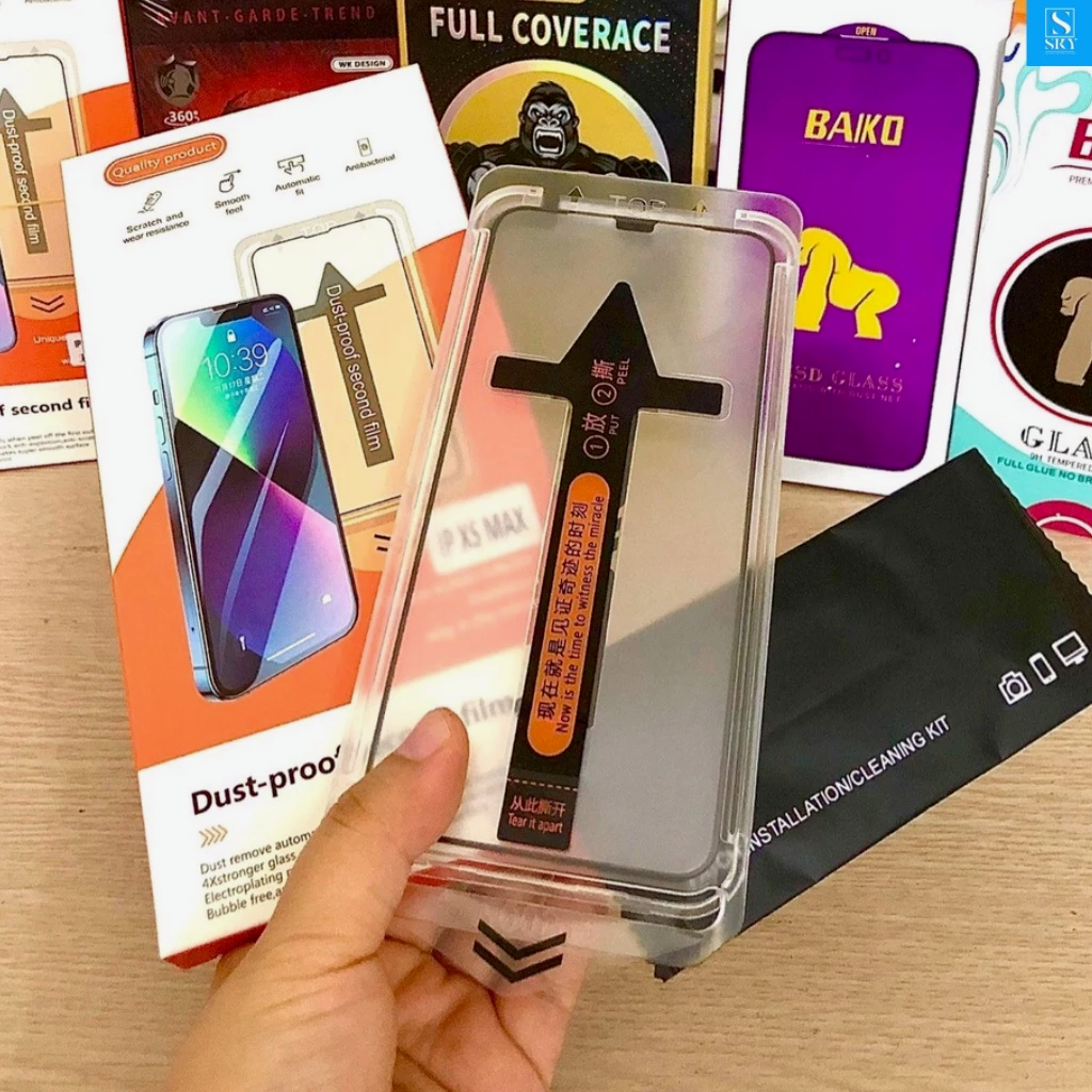 6-Pack Tempered Glass Screen Protector – Easy Application for Multiple iPhone Models