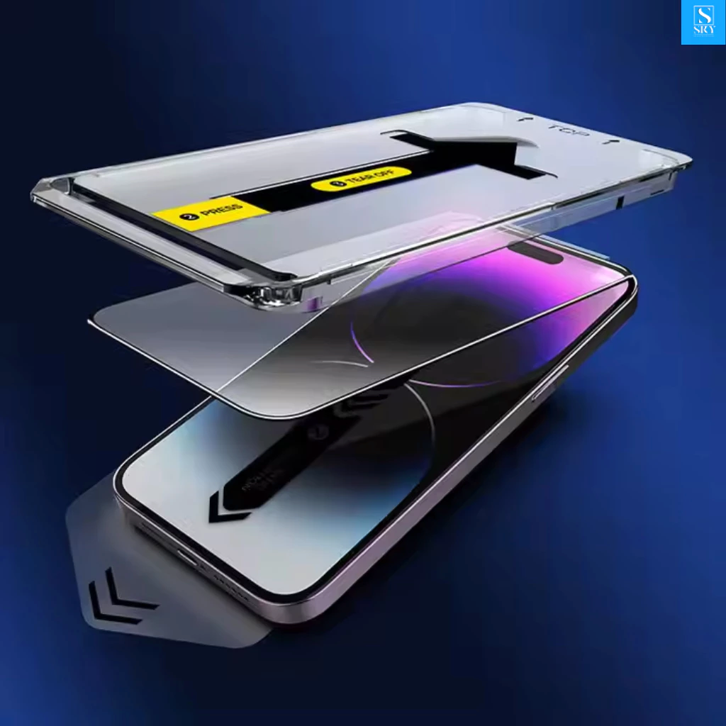 6-Pack Tempered Glass Screen Protector – Easy Application for Multiple iPhone Models