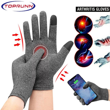 1 Pair Full Finger Arthritis Compression Gloves – Gentle Support for Hand Pain, Swelling & Stiffness