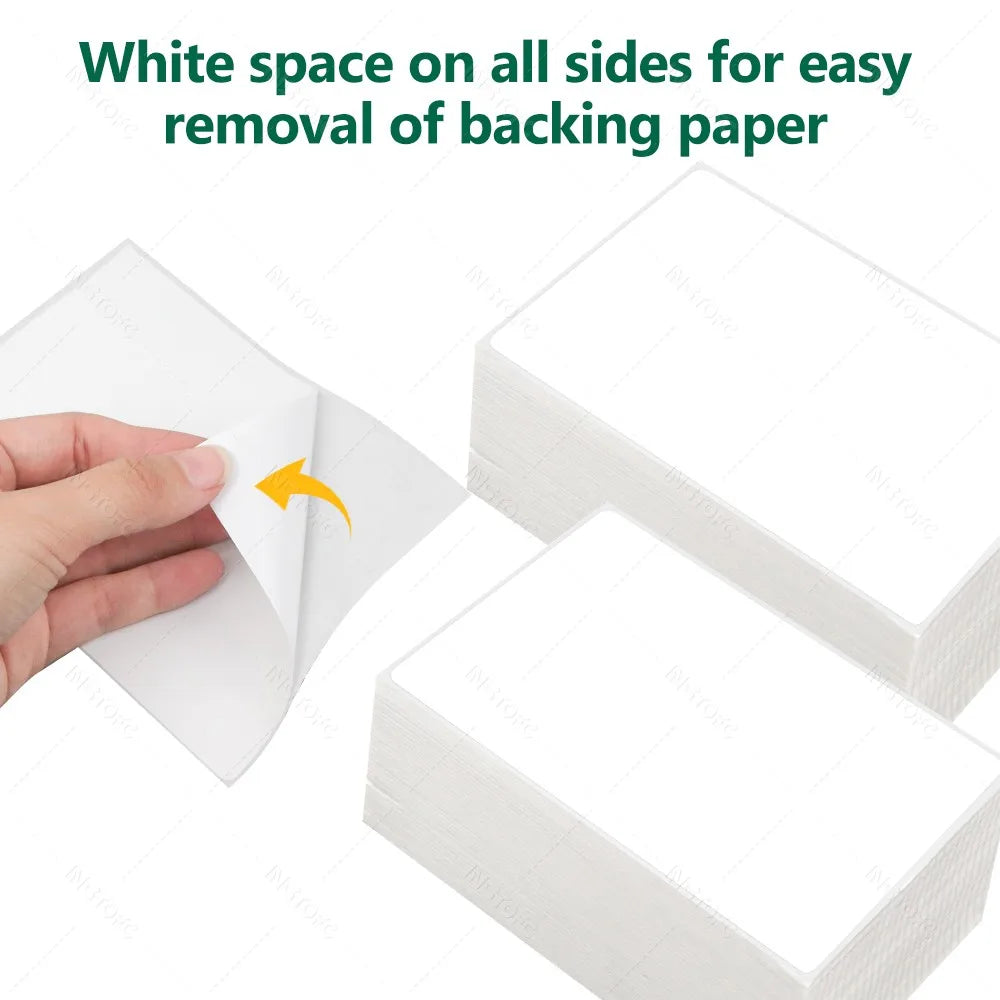 4x6 inch Direct Thermal Labels 500/100 Labels Per stacked Strong Adhesive Resistant Waterproof For Shipping label 100x150mm