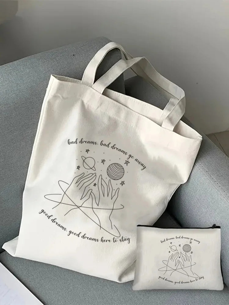 Greys Anatomy Tote Set - Women's You're My Person Heart Shoulder Bag with Easy Access & Matching Clutch Pouch Gift for Nurse