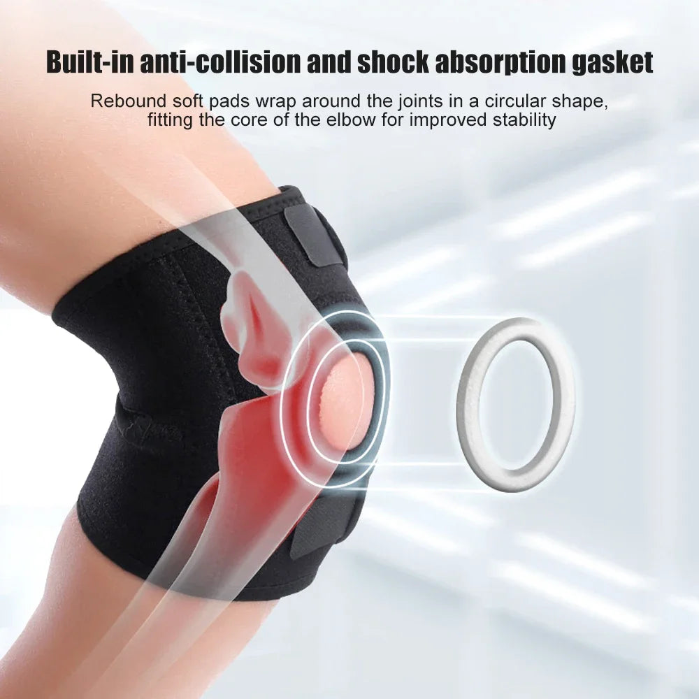 1PC Adjustable Elbow Brace with Dual Stabilizers – Elbow Support for Pain, Injury & Joint Stability
