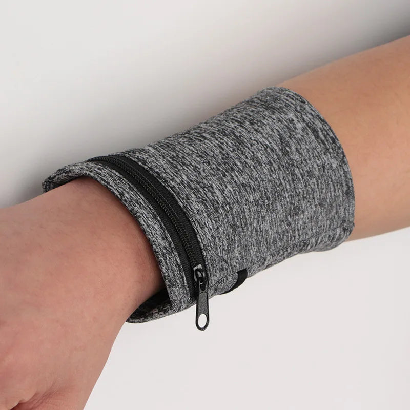 Sport Mini Cotton Wrist Pocket – Hidden Zipper Wallet for Running, Travel & Everyday Use