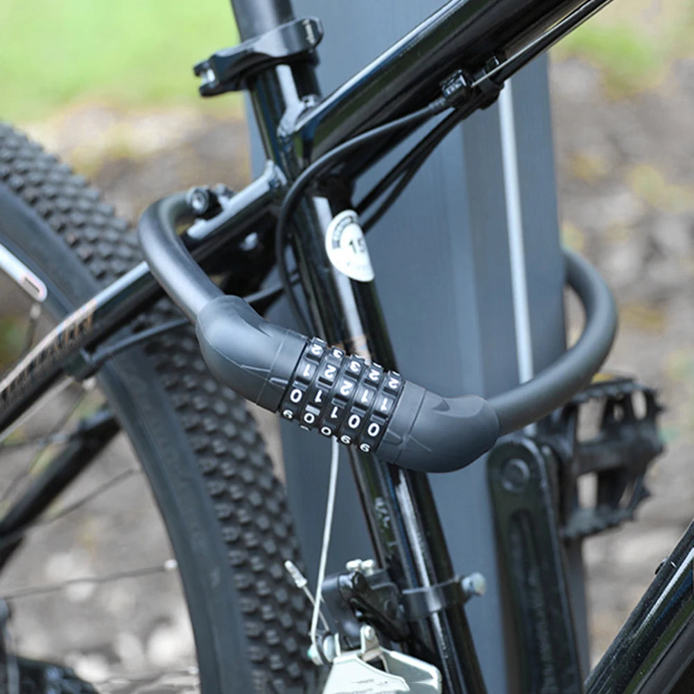 Bike Lock 5 Digit Code Combination Universal Bicycle Lock Bicycle Security Locking Equipment MTB Anti-theft Bike Accessories