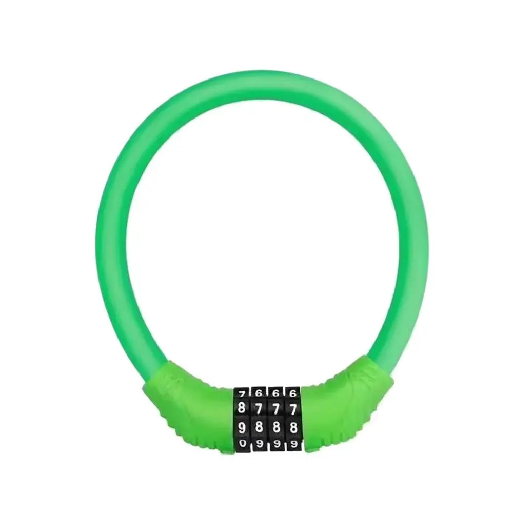 2 Pack Bicycle Safety Lock Helmet Lock Password Rope Steel Wire Lock Mountain Bike Backpack Lock Portable Combination