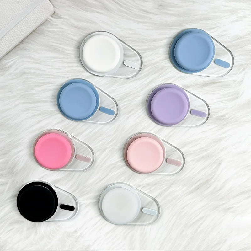 Oval Magnetic Phone Grip Stand Silicone Grip Holder For iPhone 16 15 14 13 12 MagSafe Finger Grip Stand Pocket Socket Pop Grip Tok