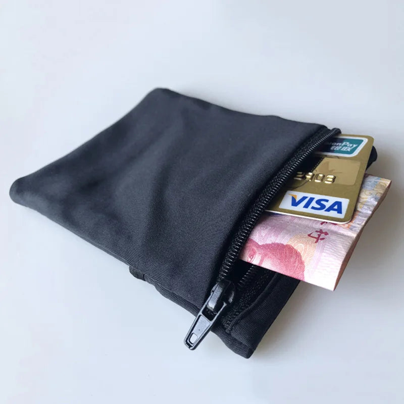 Sport Mini Cotton Wrist Pocket – Hidden Zipper Wallet for Running, Travel & Everyday Use