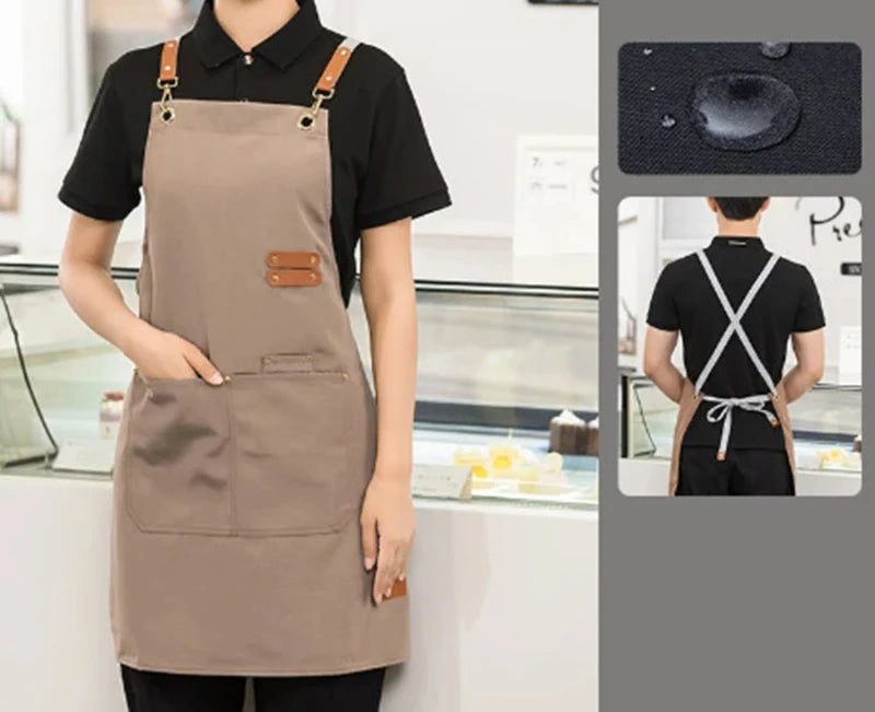 Waterproof Kitchen Apron With Pockets