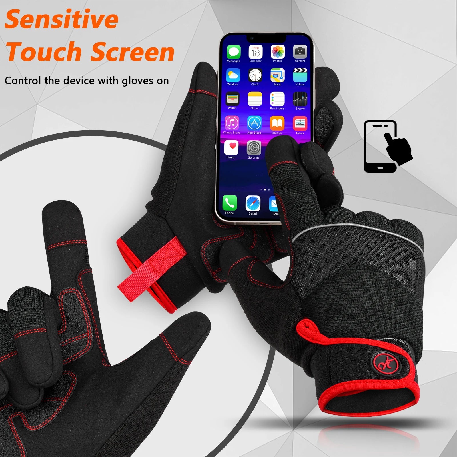 High Dexterity Work Gloves for Men -Touch Screen Compatible with Excellent Grip Mechanical Gloves for Multipurpose Utility