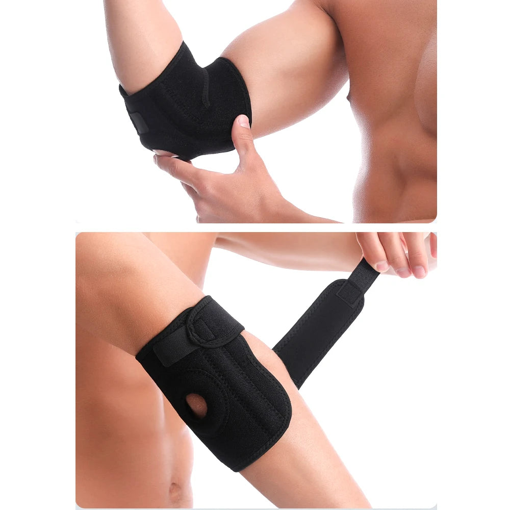 1PC Adjustable Elbow Brace with Dual Stabilizers – Elbow Support for Pain, Injury & Joint Stability