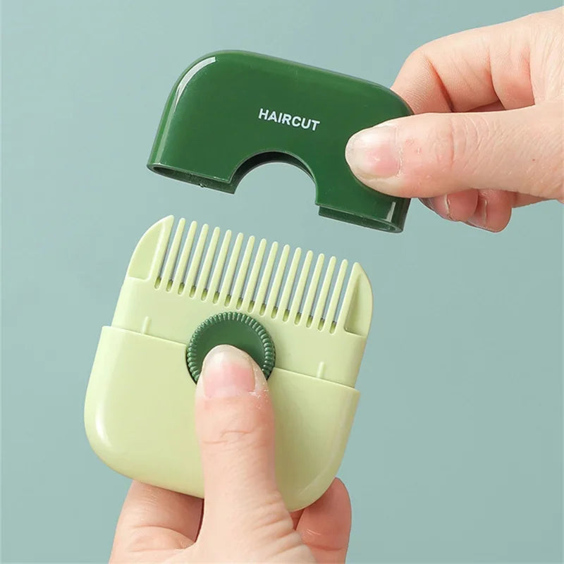 2 in 1 Baby HairCut and Hairdressing Comb Trim Bangs and Broken Hair Bangs Trimmer Manual Portable Children's Hair Clipper