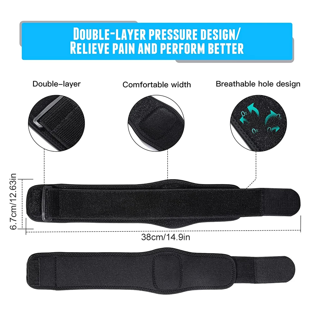 Tennis Elbow Brace – Forearm Strap with Compression Pad for Tendonitis & Muscle Support