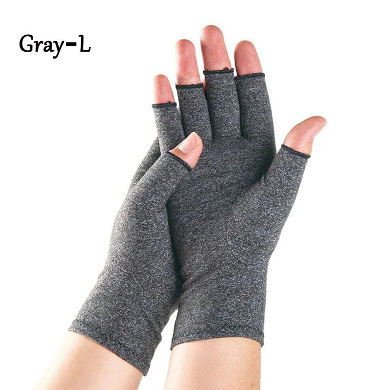 Touchscreen Arthritis Compression Gloves – Fingerless Hand Support for Swelling & Joint Stiffness