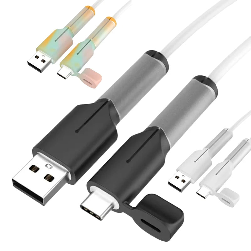 USB Type C Charging Cable Saver Sleeve Data Line Cord Protector Silicone Protective Cover