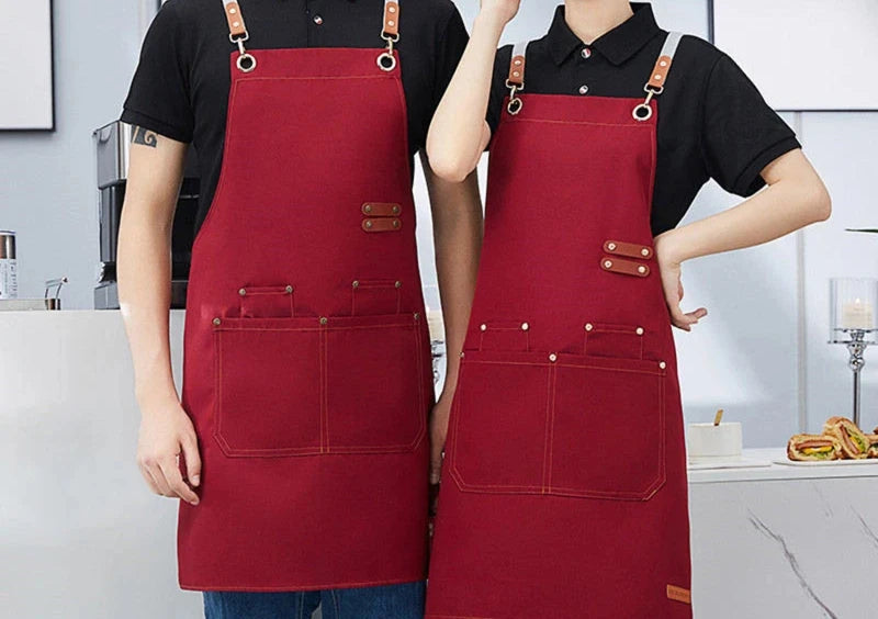 Waterproof Kitchen Apron With Pockets