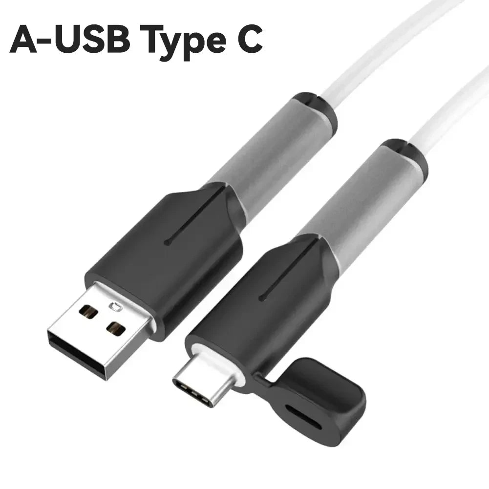 Silicone Cable Protector Type C Charger Dustproof Cover Charger Cable Protective Cap Cord Saver for IPhone 15 Xiaomi Huawei OPPO