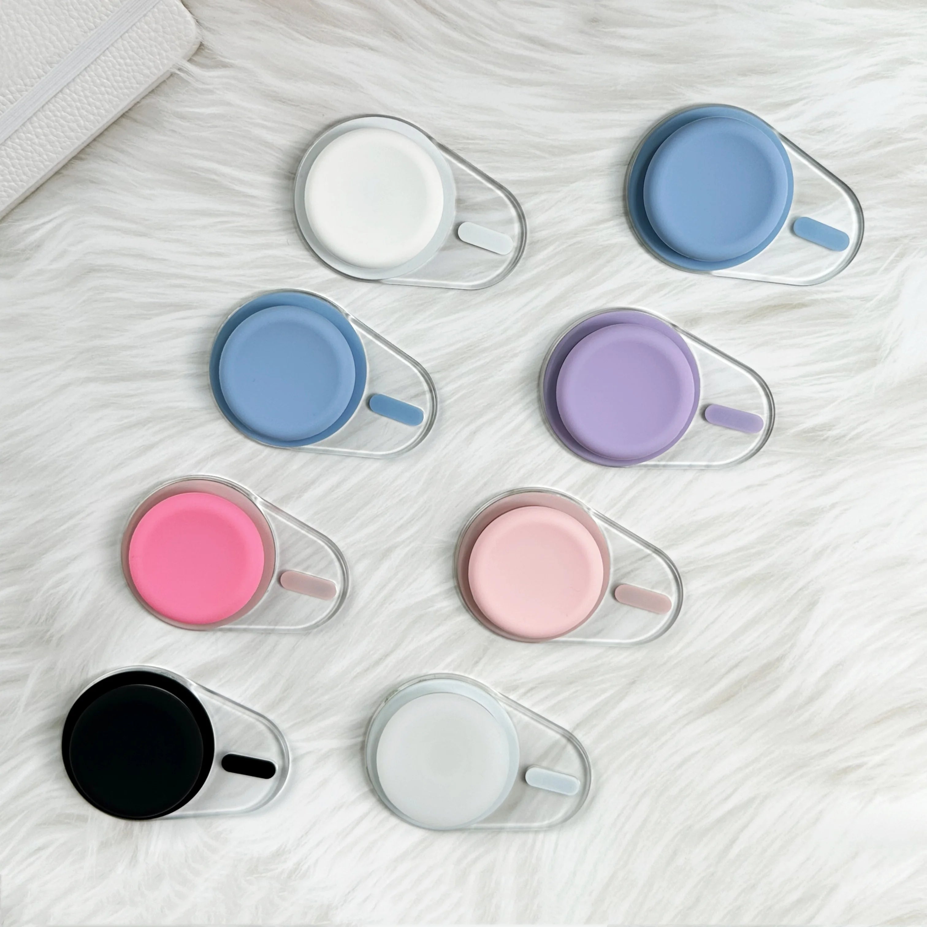 Oval Magnetic Phone Grip Stand Silicone Grip Holder For iPhone 16 15 14 13 12 MagSafe Finger Grip Stand Pocket Socket Pop Grip Tok