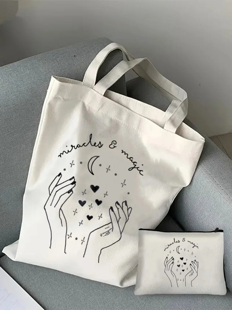 Greys Anatomy Tote Set - Women's You're My Person Heart Shoulder Bag with Easy Access & Matching Clutch Pouch Gift for Nurse