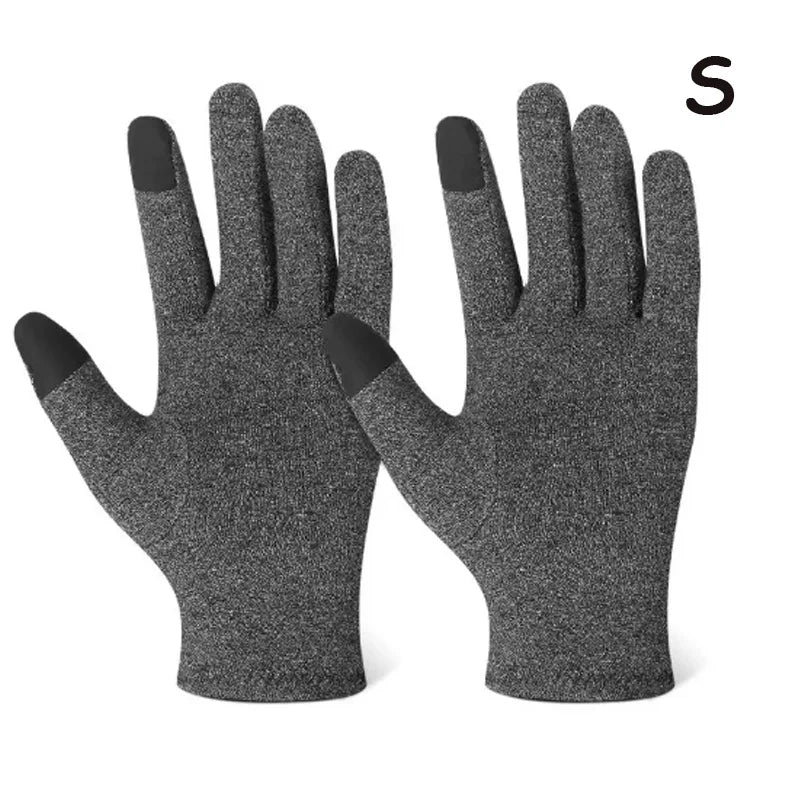 Touchscreen Arthritis Compression Gloves – Fingerless Hand Support for Swelling & Joint Stiffness