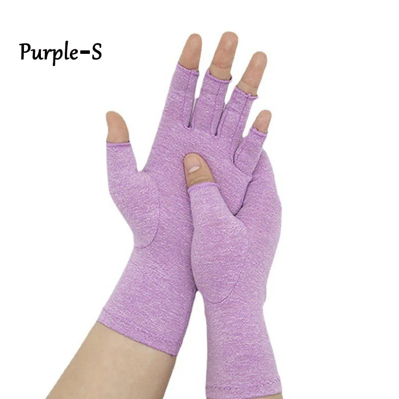 Touchscreen Arthritis Compression Gloves – Fingerless Hand Support for Swelling & Joint Stiffness