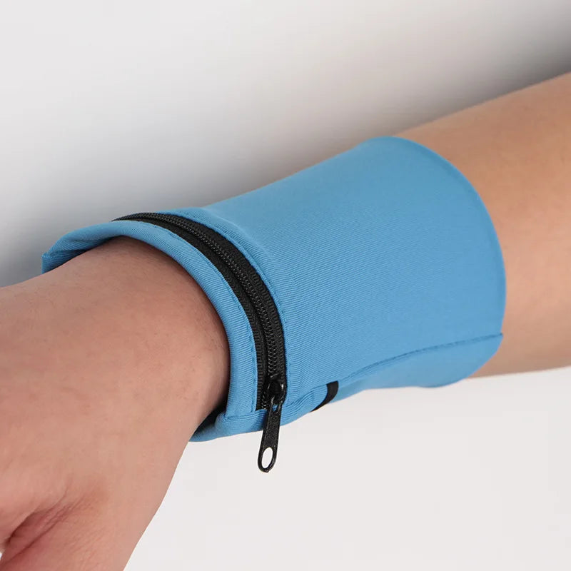 Sport Mini Cotton Wrist Pocket – Hidden Zipper Wallet for Running, Travel & Everyday Use