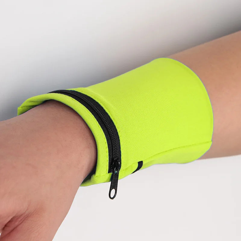 Sport Mini Cotton Wrist Pocket – Hidden Zipper Wallet for Running, Travel & Everyday Use