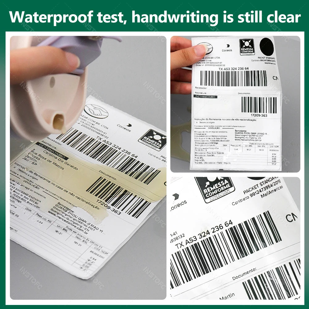 4x6 inch Direct Thermal Labels 500/100 Labels Per stacked Strong Adhesive Resistant Waterproof For Shipping label 100x150mm