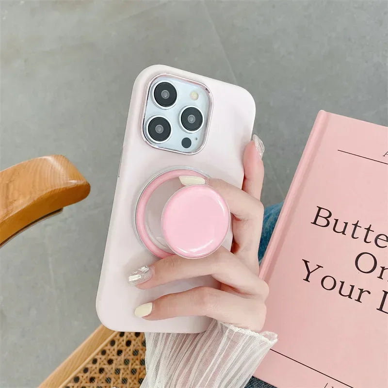 Hot Magnetic Foldable Mobile Phone Grip Holder Socket Pocket Support for Magsafe IPhone Ring Finger Expanding Stand Phone Holder