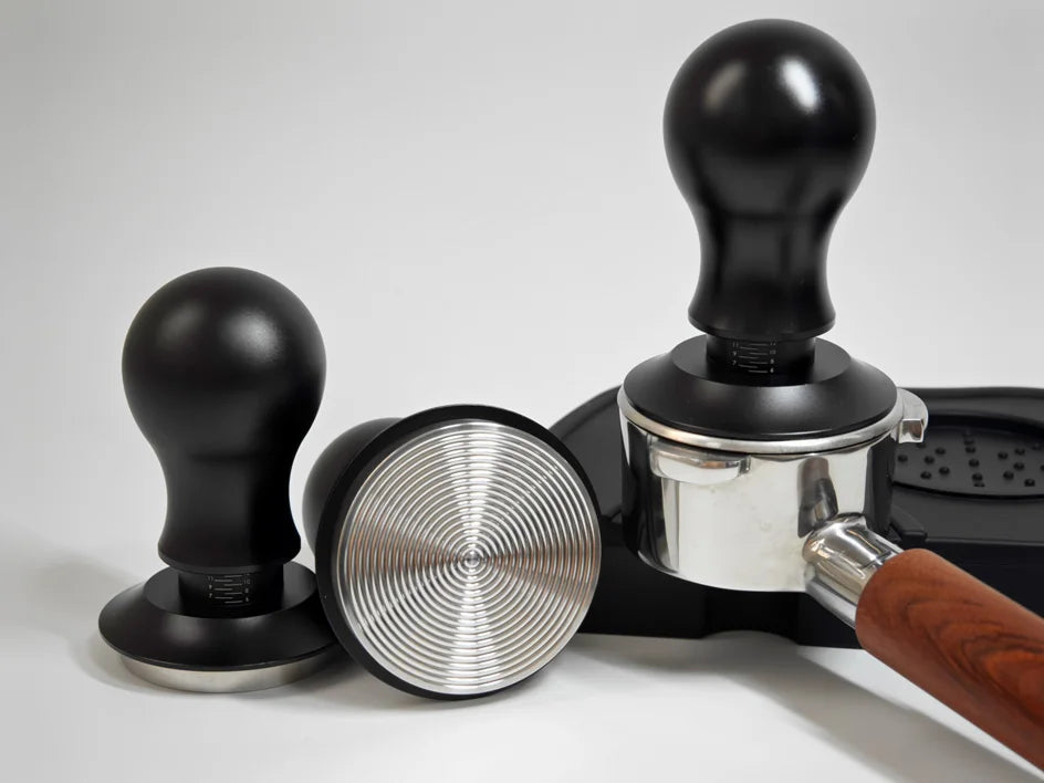 Coffee Tamper 58mm 54mm 51mm Ripple Base Leveling Constant Pressure Calibrated Spring Loaded Barista Tools Espresso Accessories