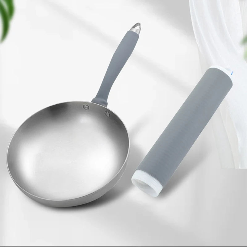 Self-shrink Handle Sleeve Anti-scalding Pot Handle Cover Holder High Heat Resistance Silicone Pot Handle Cover For Frying Pan