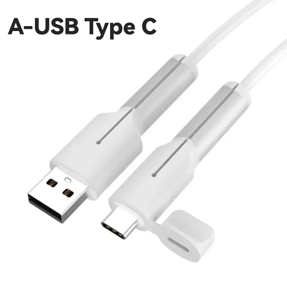 Silicone Cable Protector Type C Charger Dustproof Cover Charger Cable Protective Cap Cord Saver for IPhone 15 Xiaomi Huawei OPPO