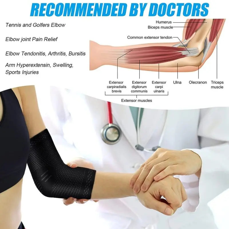 1PC Elastic Elbow Support – Lightweight Sport Compression Pad for Joint Protection