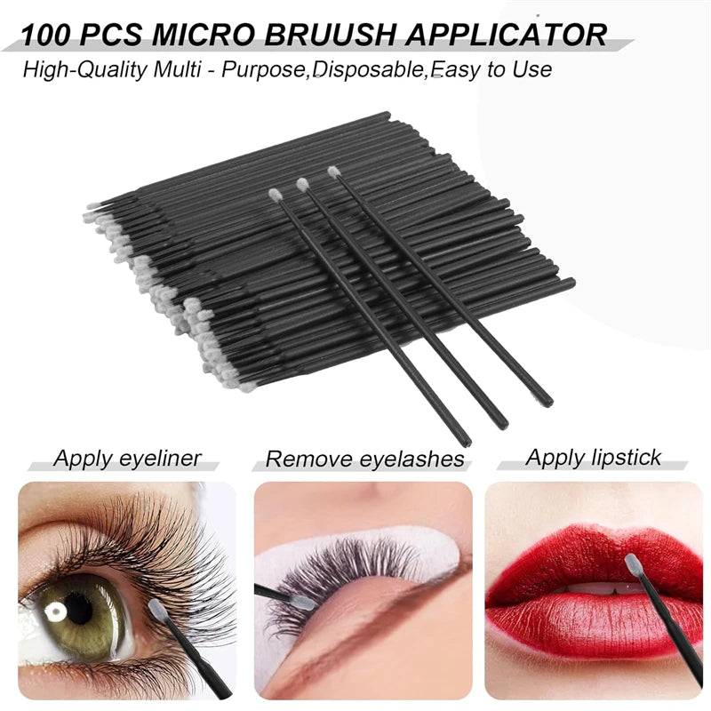 Disposable Eyelash Brushes Lip Brushes Eyelash Removal Tools Clean Mascara Applicator Eyelash Extension Makeup Tools