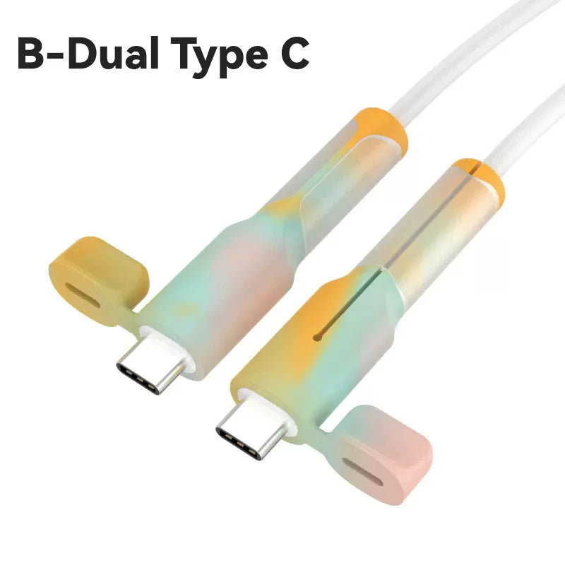 USB Type C Charging Cable Saver Sleeve Data Line Cord Protector Silicone Protective Cover