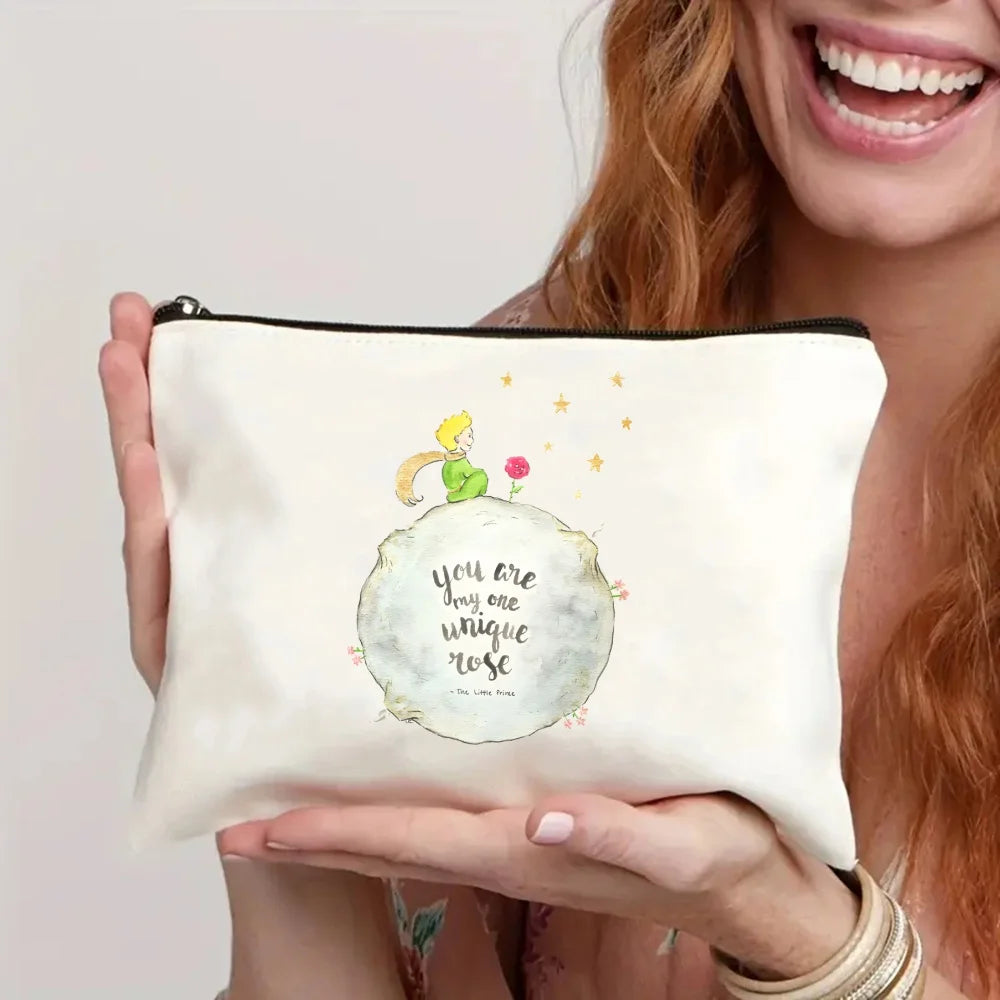 Little Prince Earth Space Y2K Art Harajuku Tote Set - Women's Spacious Shoulder Bag with Easy Access & Matching Clutch Pouch