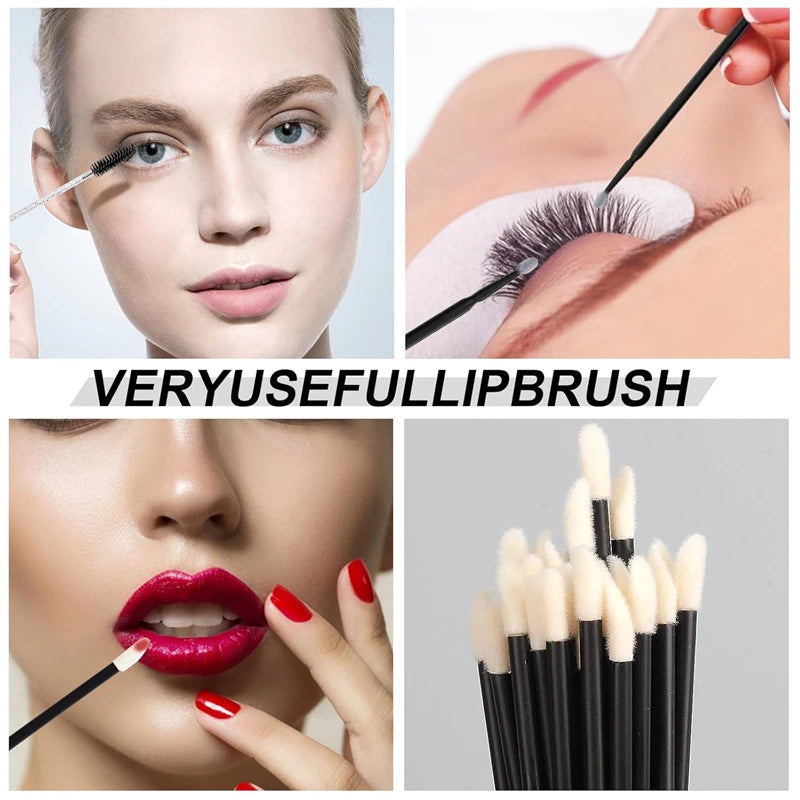 Disposable Eyelash Brushes Lip Brushes Eyelash Removal Tools Clean Mascara Applicator Eyelash Extension Makeup Tools