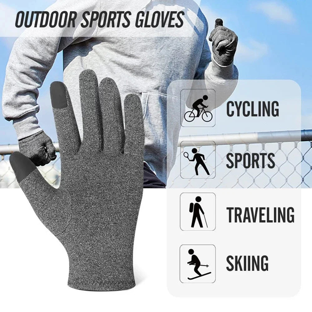 1 Pair Full Finger Arthritis Compression Gloves – Gentle Support for Hand Pain, Swelling & Stiffness