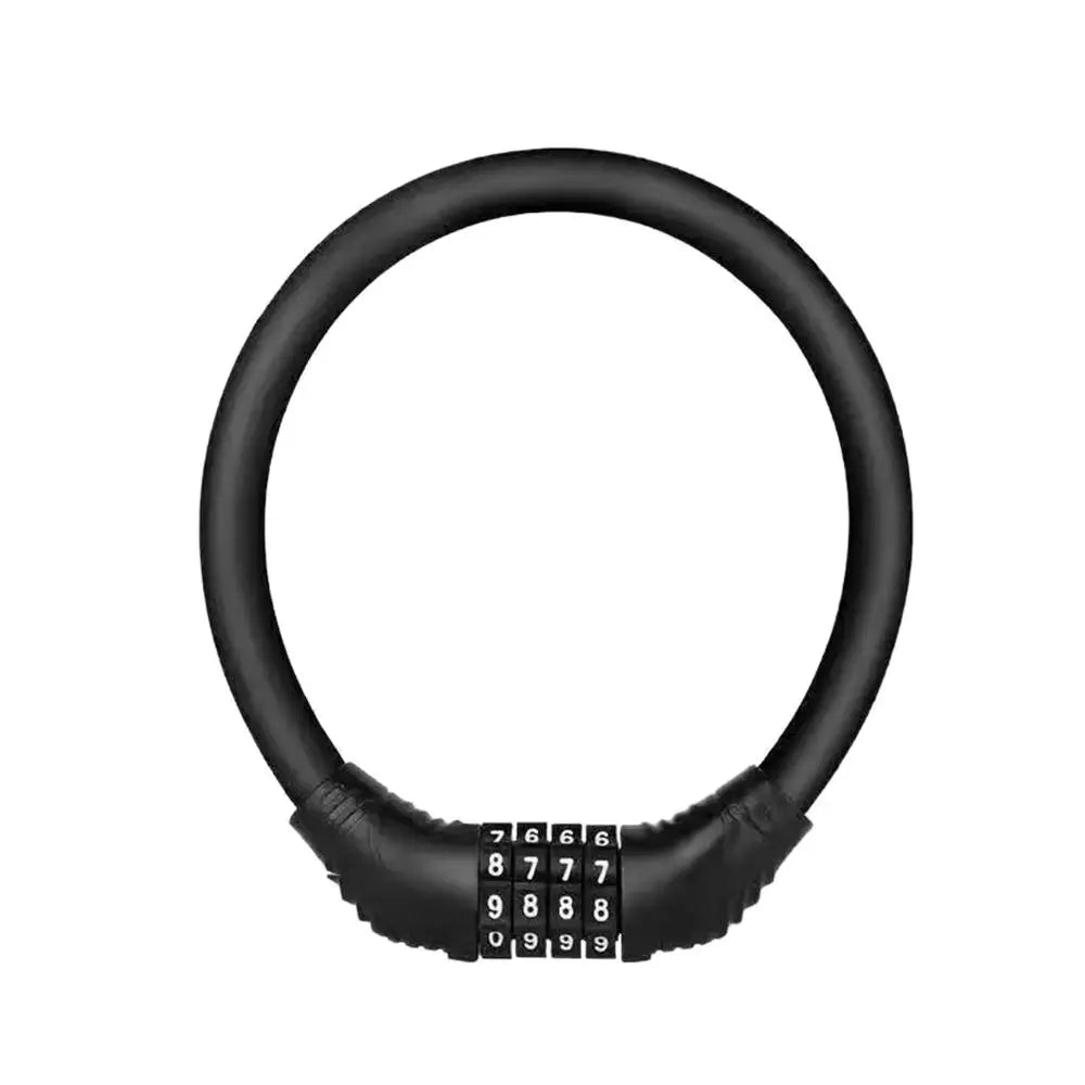 2 Pack Bicycle Safety Lock Helmet Lock Password Rope Steel Wire Lock Mountain Bike Backpack Lock Portable Combination