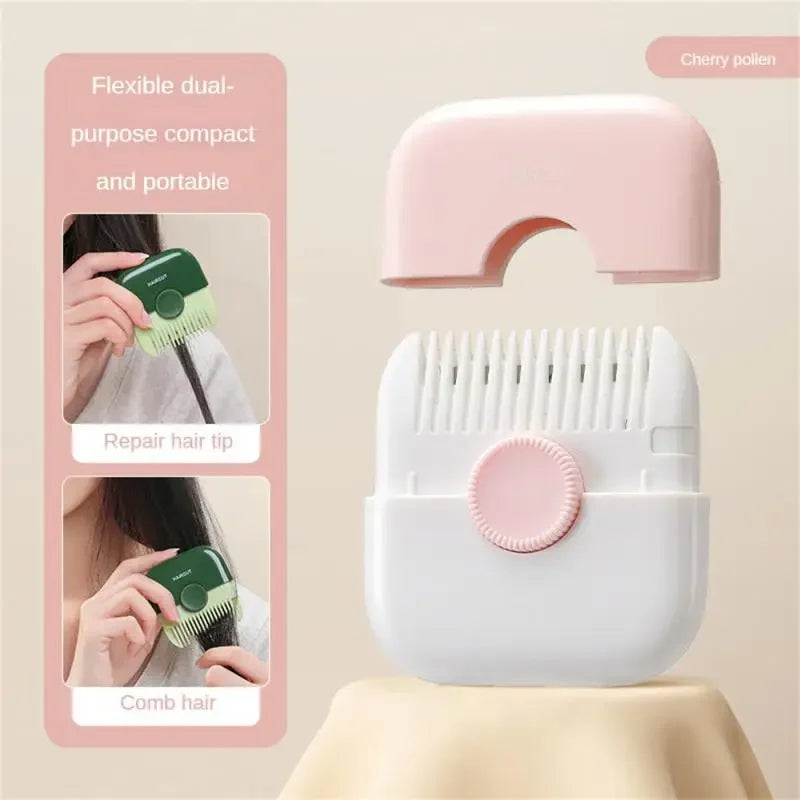 2 in 1 Baby HairCut and Hairdressing Comb Trim Bangs and Broken Hair Bangs Trimmer Manual Portable Children's Hair Clipper
